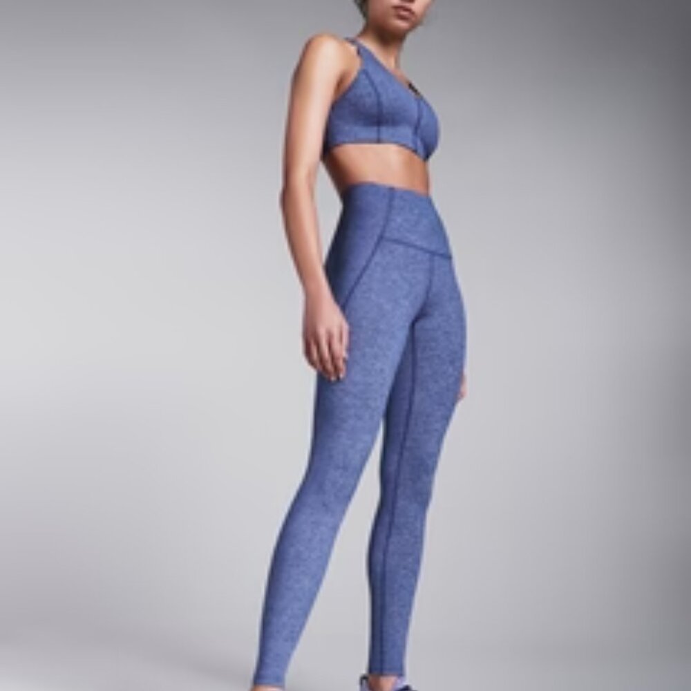 BNWT! LNDR -THE SUNDAY 8/8 Legging Carbon Marl, sz Small